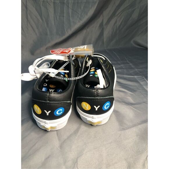 VANS OLD SKOOL NYC 66 BLACK LEATHER SIZE 5.5 MEN'S/ 7 WOMEN'S - Picture 4 of 5